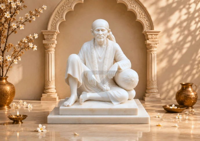 Marble Dwarkamai Sai Baba — Hero