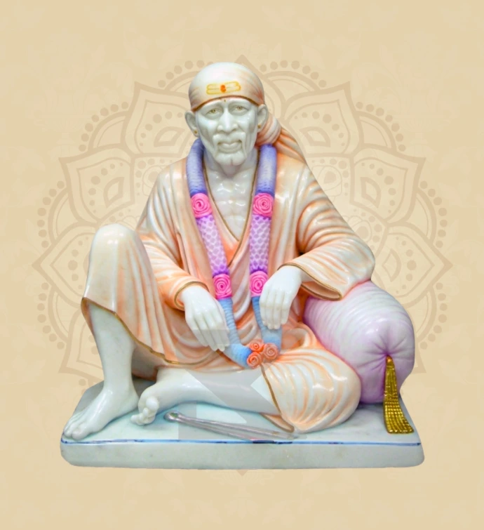 Dwarkamai Sai Baba — Design 05 — SKM-DSB-05 — Marble Sai Baba Statue