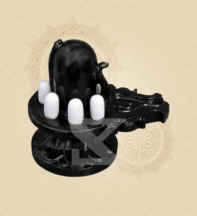 Marble Shivalinga — Design 03 — SKM-SLG-03 — Marble Shiv Parivar Statue