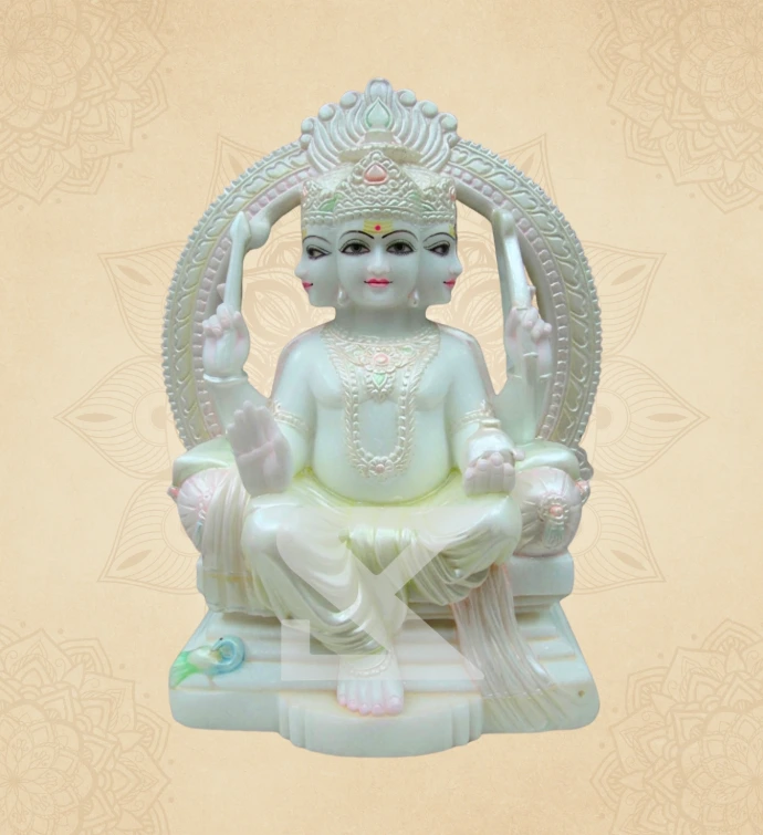 Shanmukha Murugan — Design 03 — SKM-SNM-03 — Marble Murugan Statue