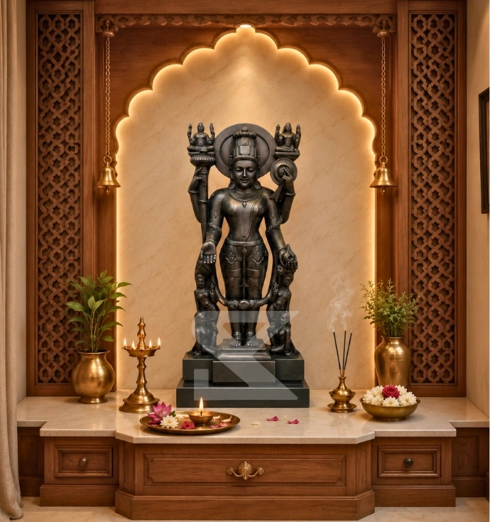 Custom Marble Laxmi Narayan Murti