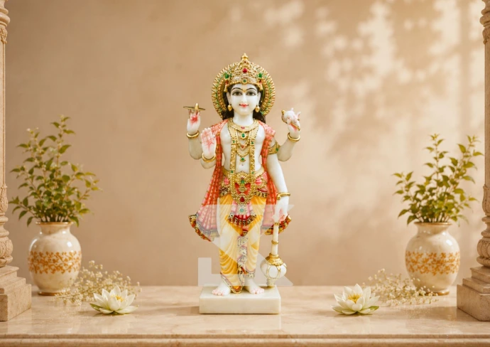 Lord Narayan Marble Statue
