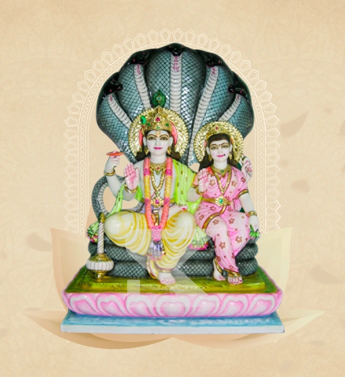 Seated Laxmi Narayan — Design 01 — SKM-SLN-01