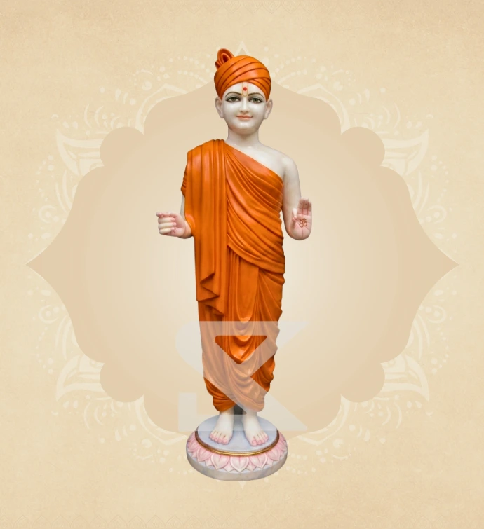 Swaminarayan with Serene Blessing Expression