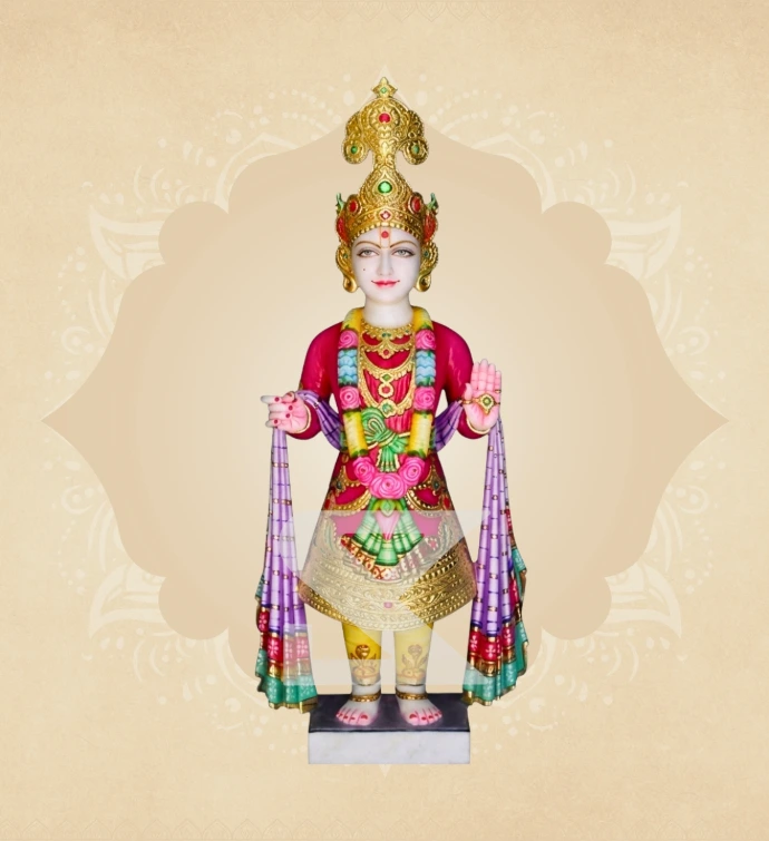 Swaminarayan with Tulsi Mala