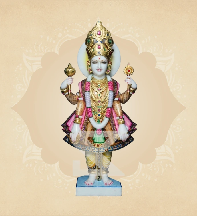 Handcrafted Marble Swaminarayan — Lifestyle