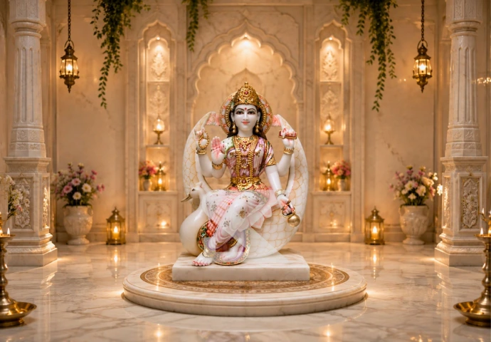 Marble Brahmani Mata — Perfect For