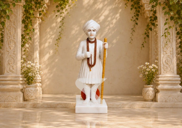 Marble Hindu Saints Statues — Shilakrut