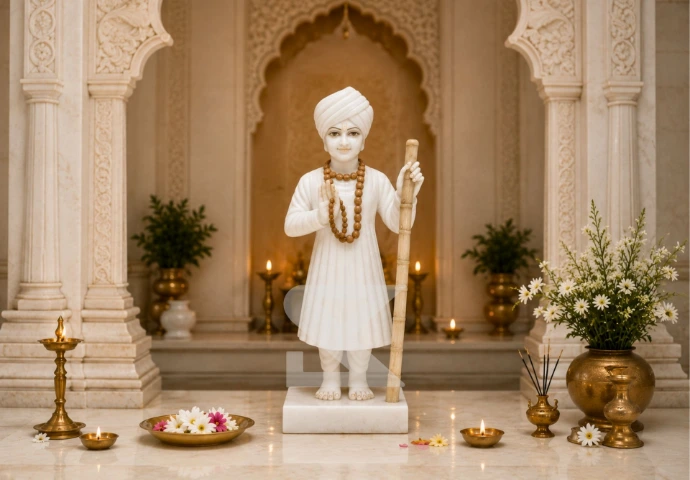 Marble Jalaram Bapa — Perfect For