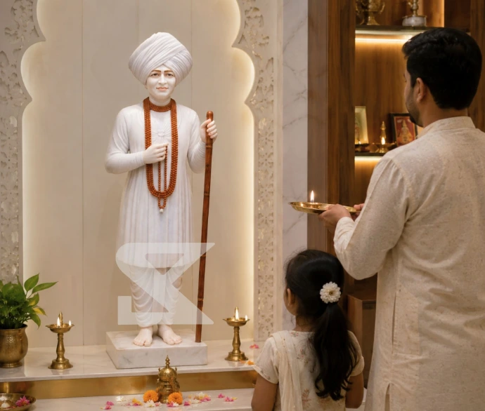 Marble Hindu Saints Statues — Collection