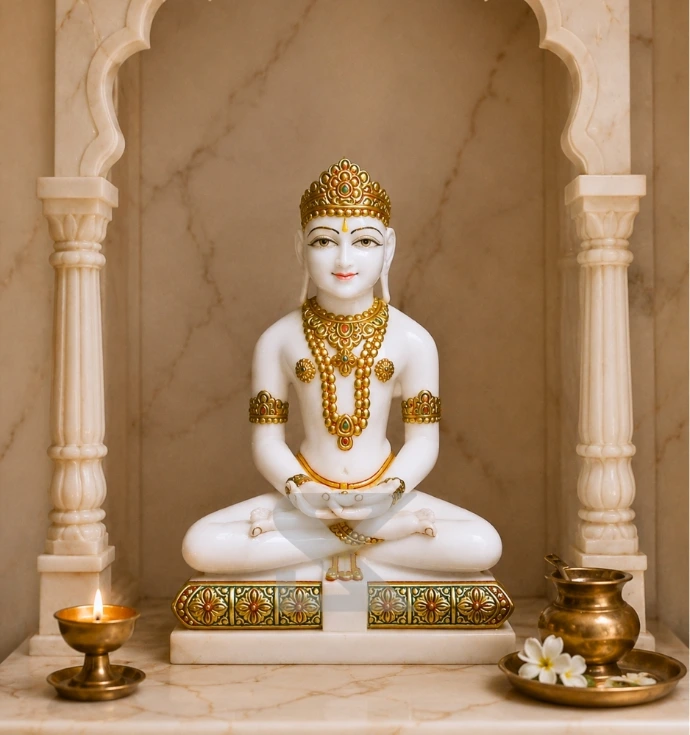 Custom Marble Jain Tirthankar Statue
