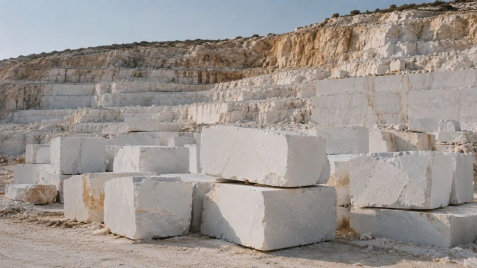 Makrana Marble Quarry and Raw Block