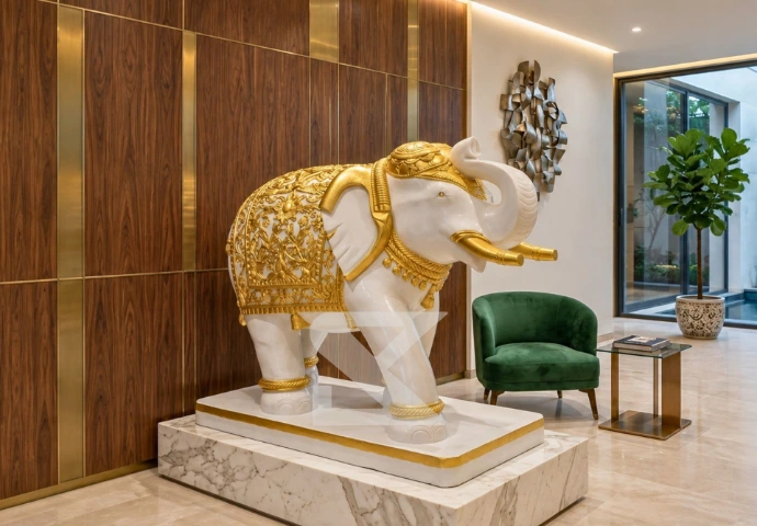 Marble Animal Statue Placement Guide