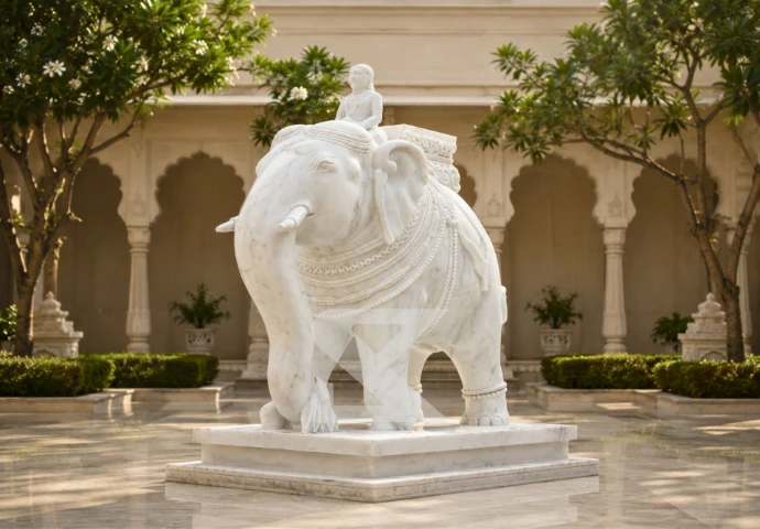 Marble Elephant Statue placement guide