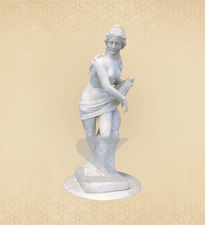 Draped Maiden Figurine — SKM-FG-22 — Marble Figurines
