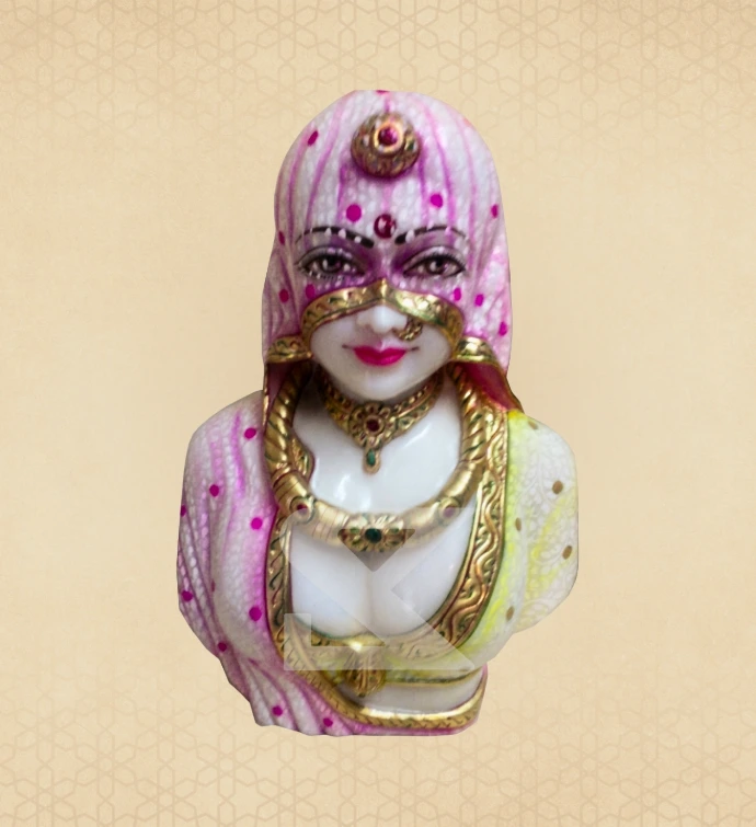 Painted Bridal Portrait — SKM-FG-10 — Marble Figurines