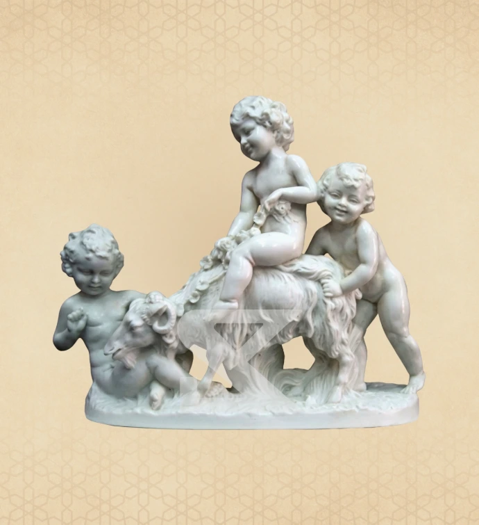 Cherubs at Play — SKM-FG-25 — Marble Figurines