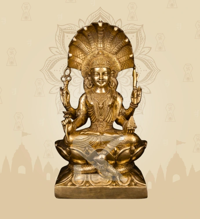Padmavati Mata — Brass — Design 01 — SKM-PMV-BRS-01