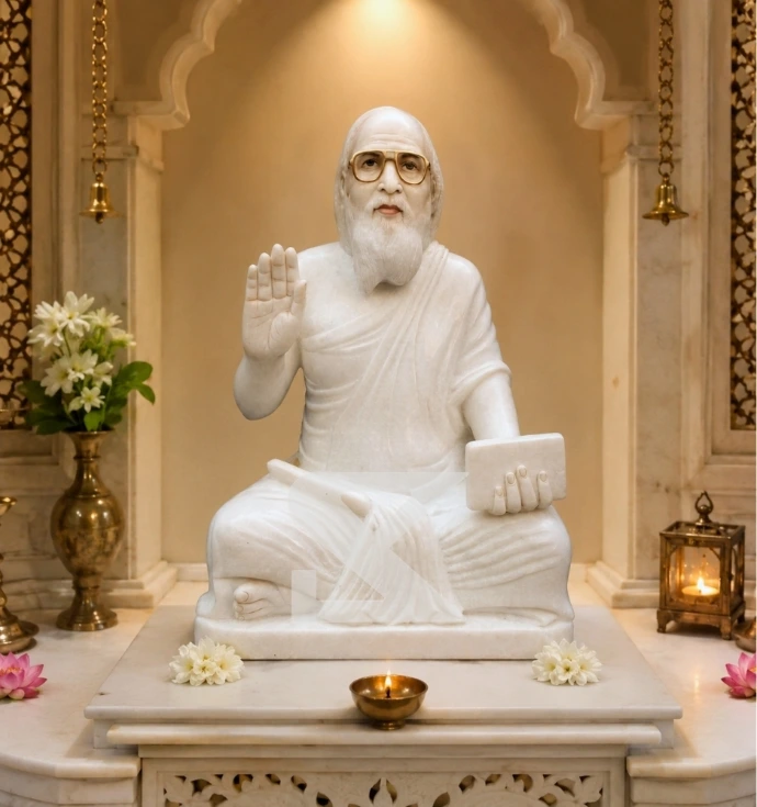 Custom Marble Shri Shrimad Indraddin Surishwer Ji Statue