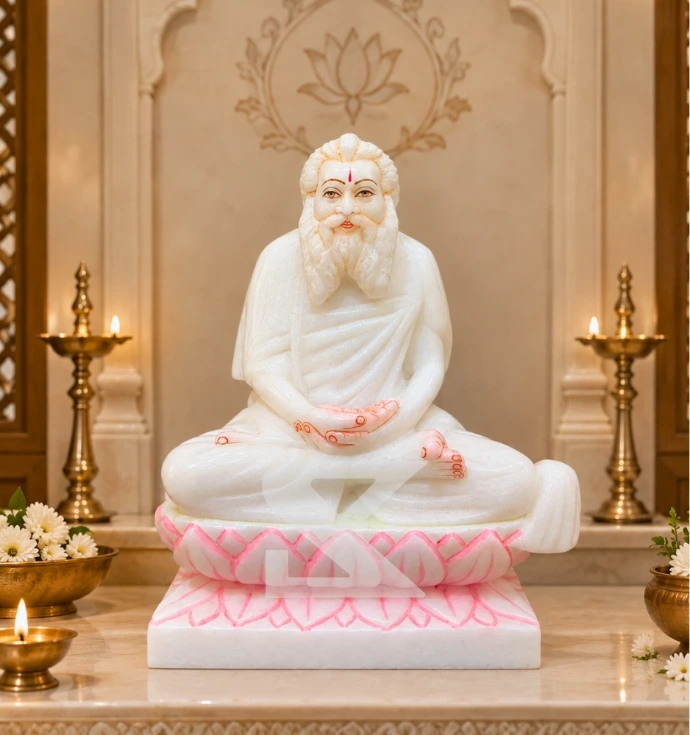 Custom Marble Shri Shanti Suri Ji Statue