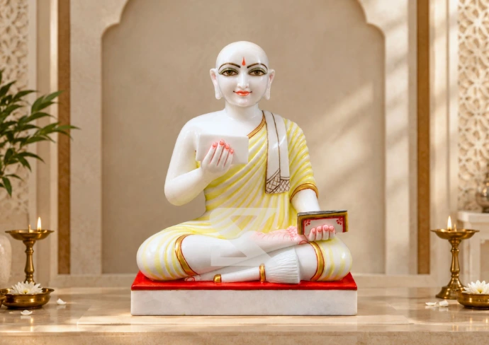 Marble Dada Guru Statue — Shilakrut