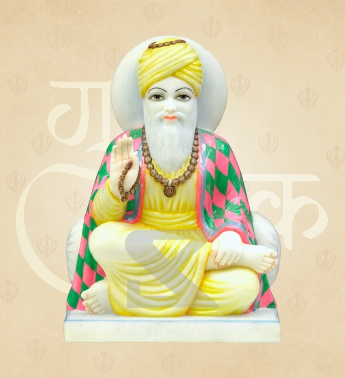 Guru Nanak Dev — SKM-GND-01 — Marble Guru Statue