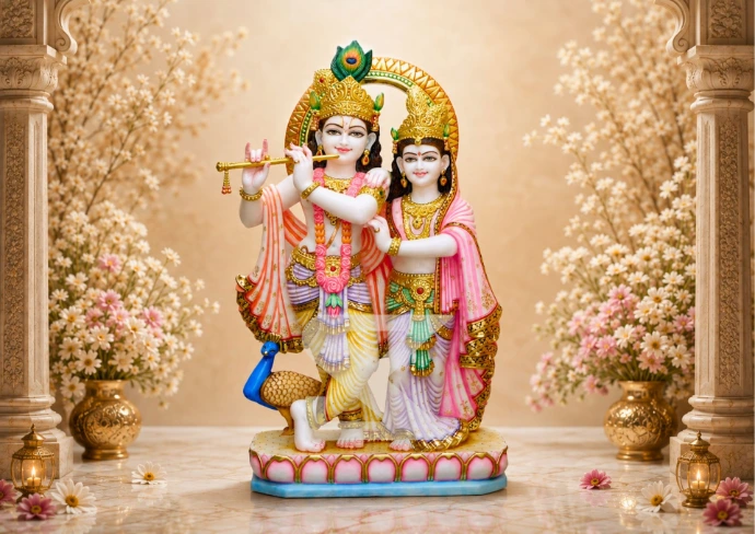 Marble Pair & Family Statues — Shilakrut