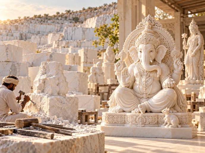 Timeless Beauty of Makrana Marble Idols