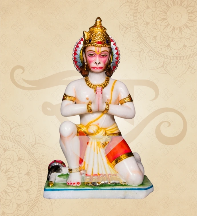 Dasa Hanuman — Design 03 — SKM-DSH-03 — Marble Hanuman Statue