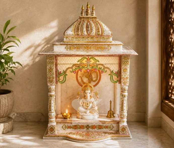 Premium Marble Home Temple — Lifestyle