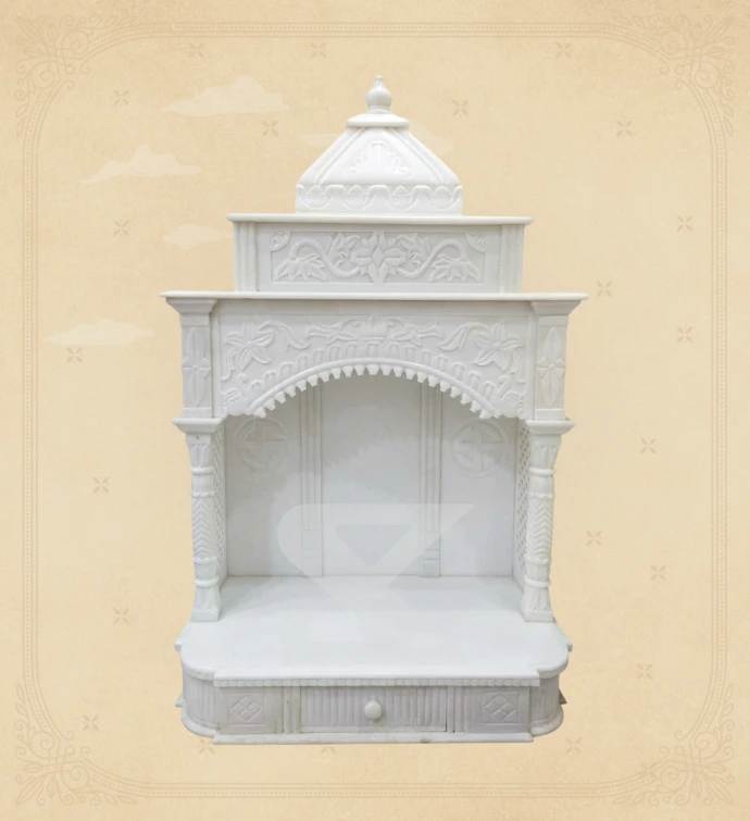 Marble Home Temple — Design 18 — SKM-HMT-18