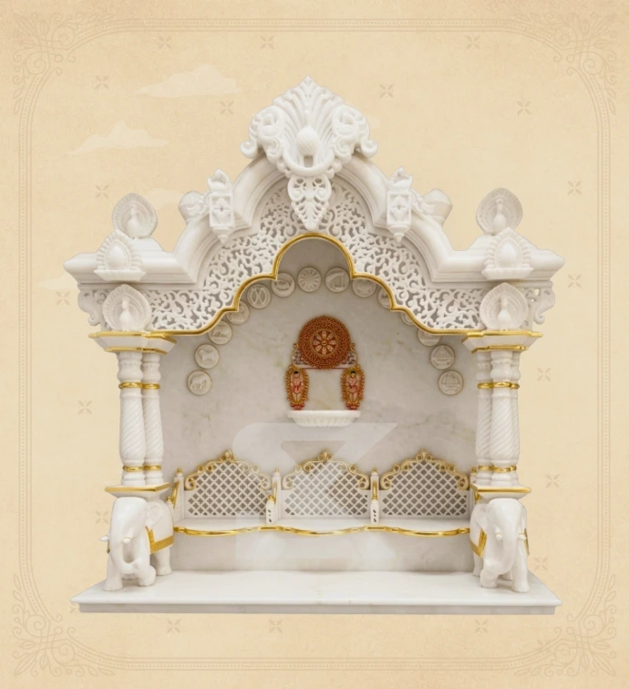 Marble Home Temple — Design 14 — SKM-HMT-14