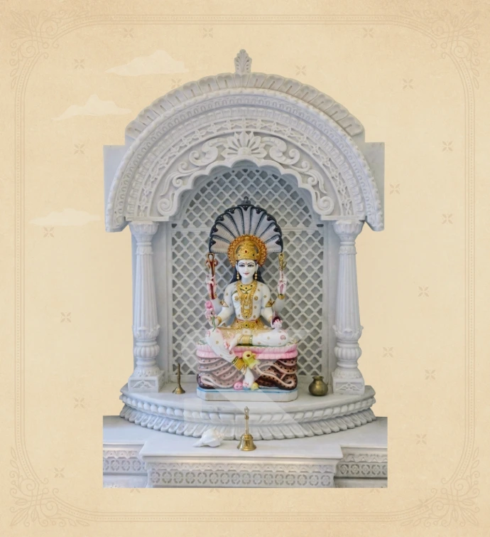 Marble Home Temple — Design 16 — SKM-HMT-16
