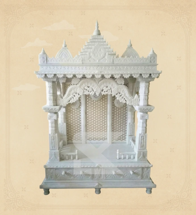 Marble Home Temple — Design 19 — SKM-HMT-19